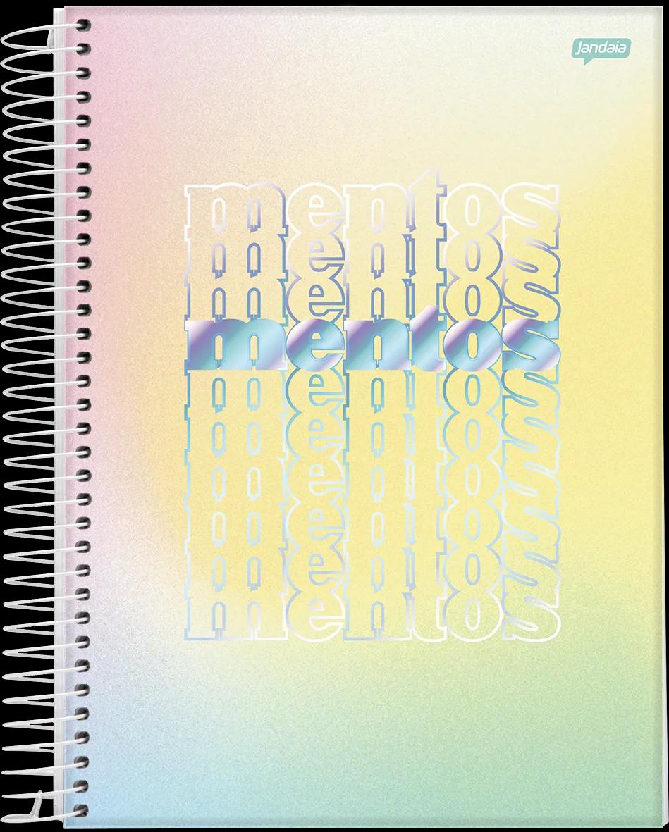 CADERNO ESPIRAL UNIVERSITÁRIO CAPA DURA 01 MATÉRIA 80 FOLHAS - MENTOS — miniatura 2