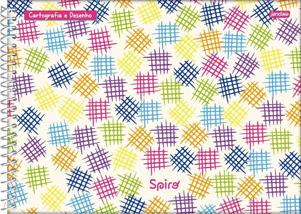CADERNO ESPIRAL CAPA DURA 80 FOLHAS CARTOGRAFIA - SPIRO