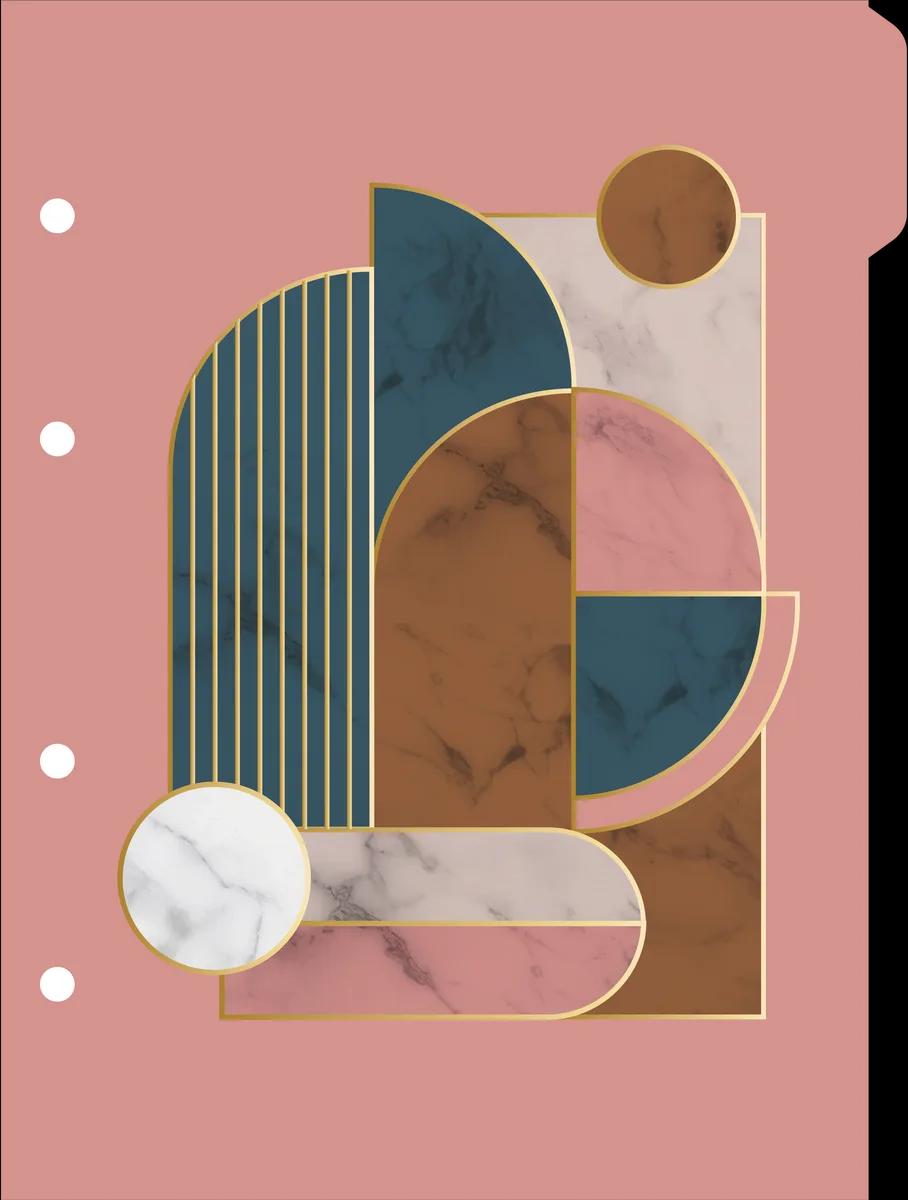 CADERNO COLLEGE CAPA DURA 80 FOLHAS ARGOLADO - MARBLE — miniatura 2