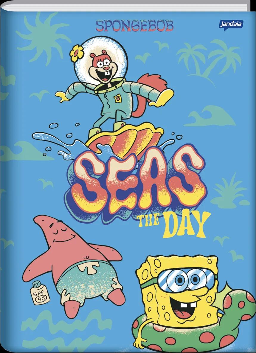 CADERNO BROCHURA CAPA DURA UNIVERSITÁRIO 80 FOLHAS - BOB ESPONJA — miniatura 4