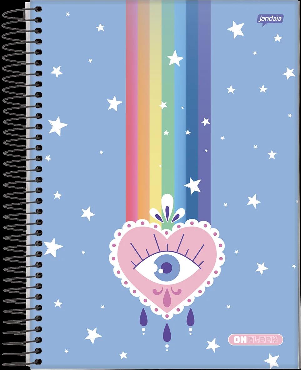 CADERNO ESPIRAL UNIVERSITÁRIO CAPA DURA 10 MATÉRIAS  200  FOLHAS -  ON FLEEK — miniatura 8