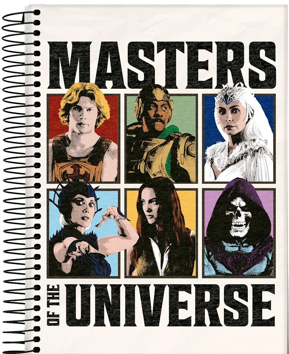 CADERNO ESPIRAL UNIVERSITÁRIO CAPA DURA 10 MATÉRIAS 160 FOLHAS - MASTERS OF THE UNIVERSE