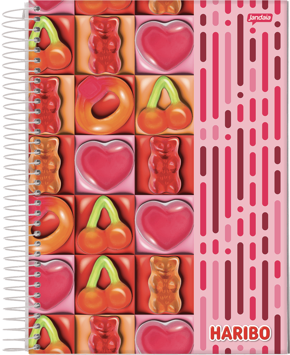 CADERNO ESPIRAL UNIVERSITÁRIO CAPA DURA 01 MATÉRIA 80 FOLHAS - HARIBO — miniatura 4