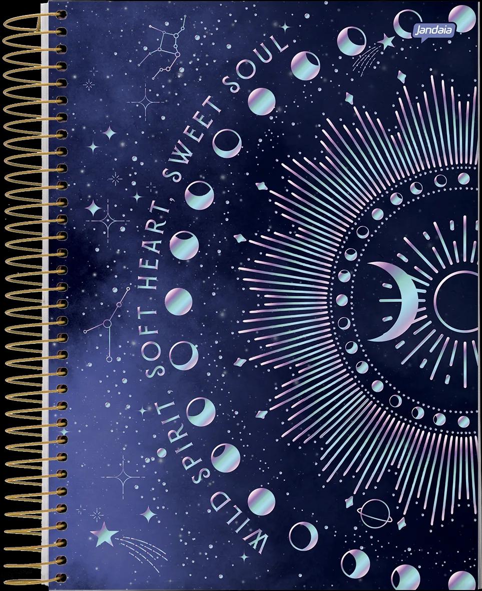 CADERNO ESPIRAL UNIVERSITÁRIO CAPA DURA 01 MATÉRIA 80 FOLHAS - MYSTIC