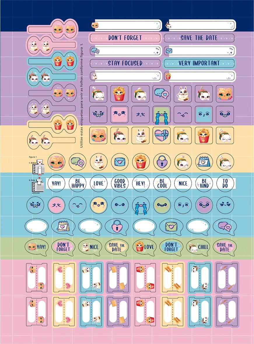 CADERNO ESPIRAL UNIVERSITÁRIO CAPA DURA 01 MATÉRIA 80 FOLHAS - FLUFFY — miniatura 7
