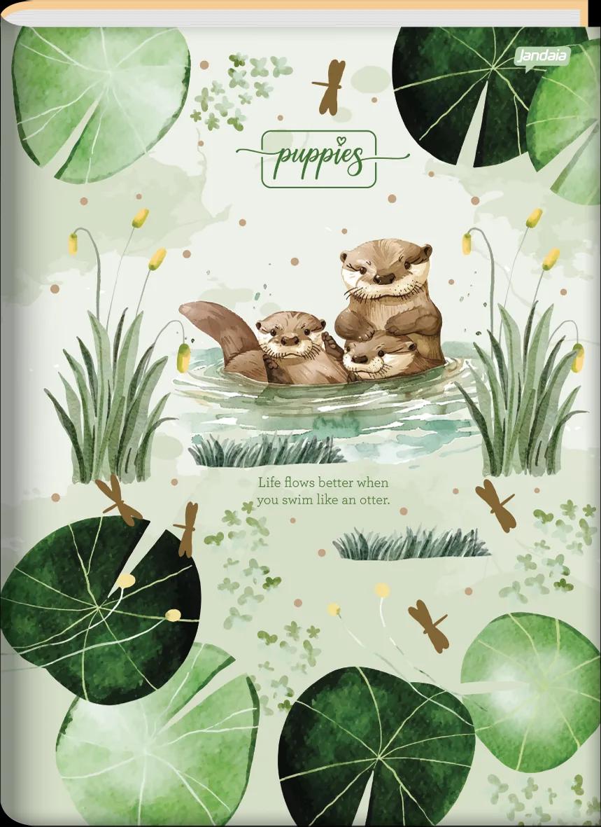 CADERNO BROCHURA CAPA DURA UNIVERSITÁRIO 80 FOLHAS - PUPPIES — miniatura 3