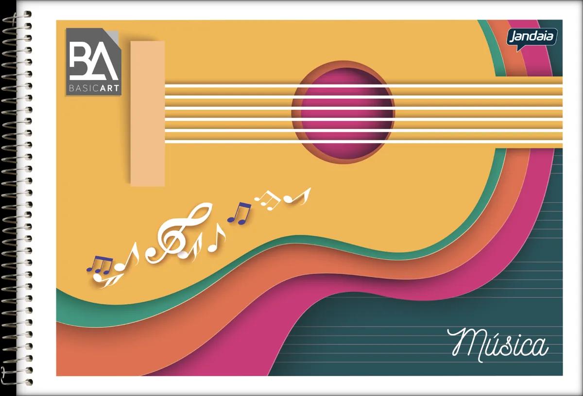 CADERNO ESPIRAL FLEX MÚSICA 200X140MM 40FLS - BASIC ART — miniatura 2