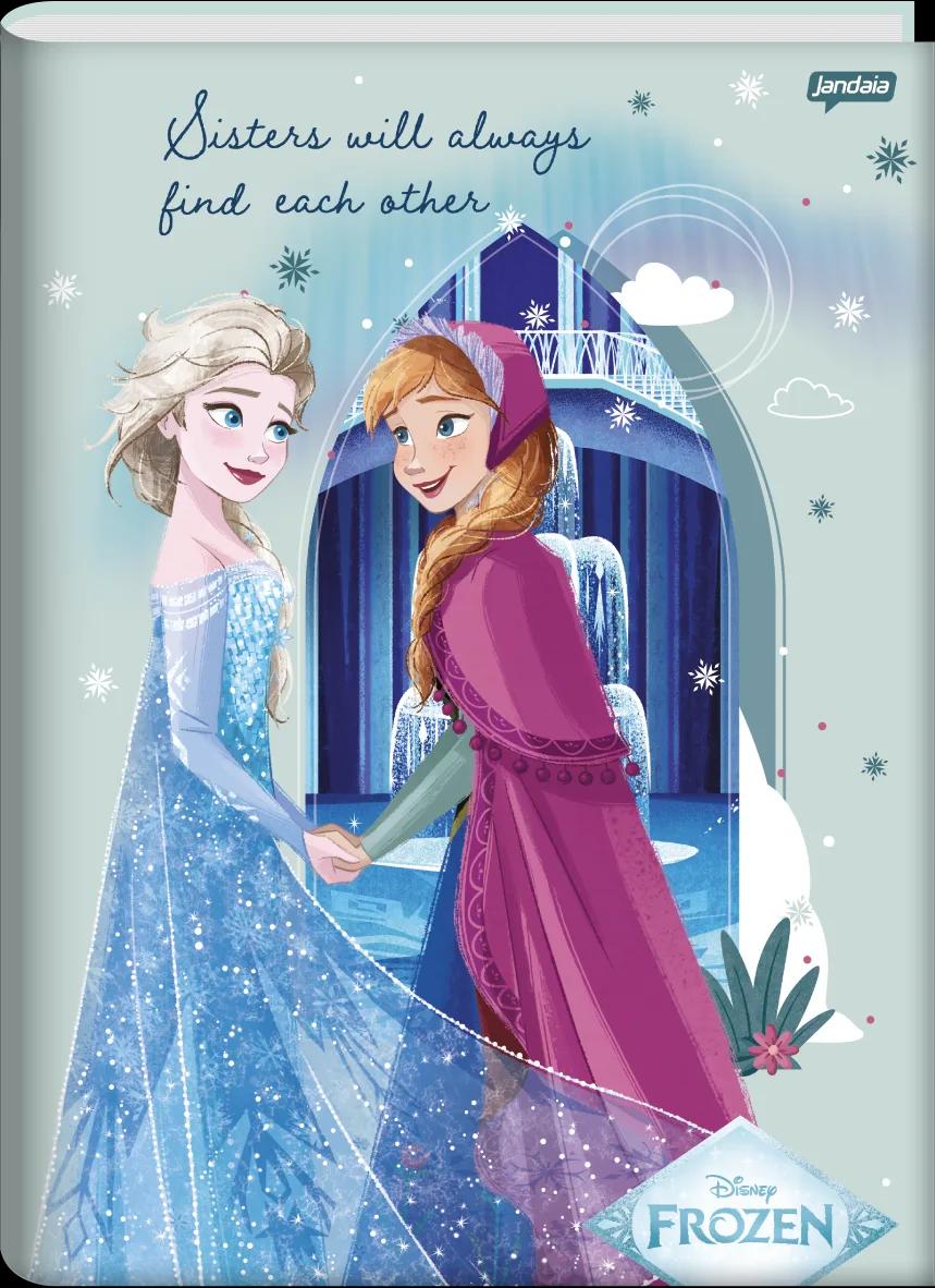 CADERNO BROCHURA CAPA DURA UNIVERSITÁRIO 80 FOLHAS - FROZEN — miniatura 3