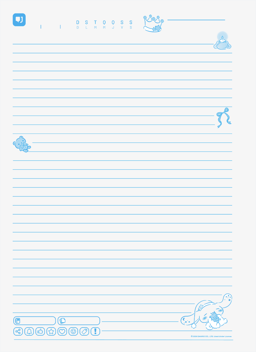 CADERNO ESPIRAL UNIVERSITÁRIO CAPA DURA 10 MATÉRIAS 160 FOLHAS - CINNAMOROLL — miniatura 8