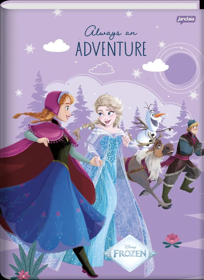 CADERNO BROCHURA CAPA DURA UNIVERSITÁRIO 80 FOLHAS - FROZEN