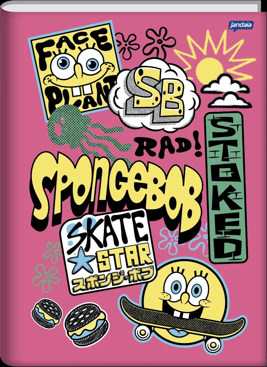 CADERNO BROCHURA CAPA DURA UNIVERSITÁRIO 80 FOLHAS - BOB ESPONJA — miniatura 2