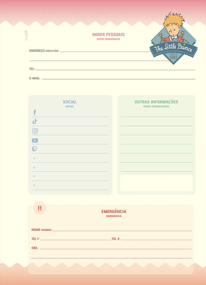 AGENDA PLANEJAMENTO LOMBADA QUADRADA 175X242MM - O PEQUENO PRINCIPE — miniatura 3