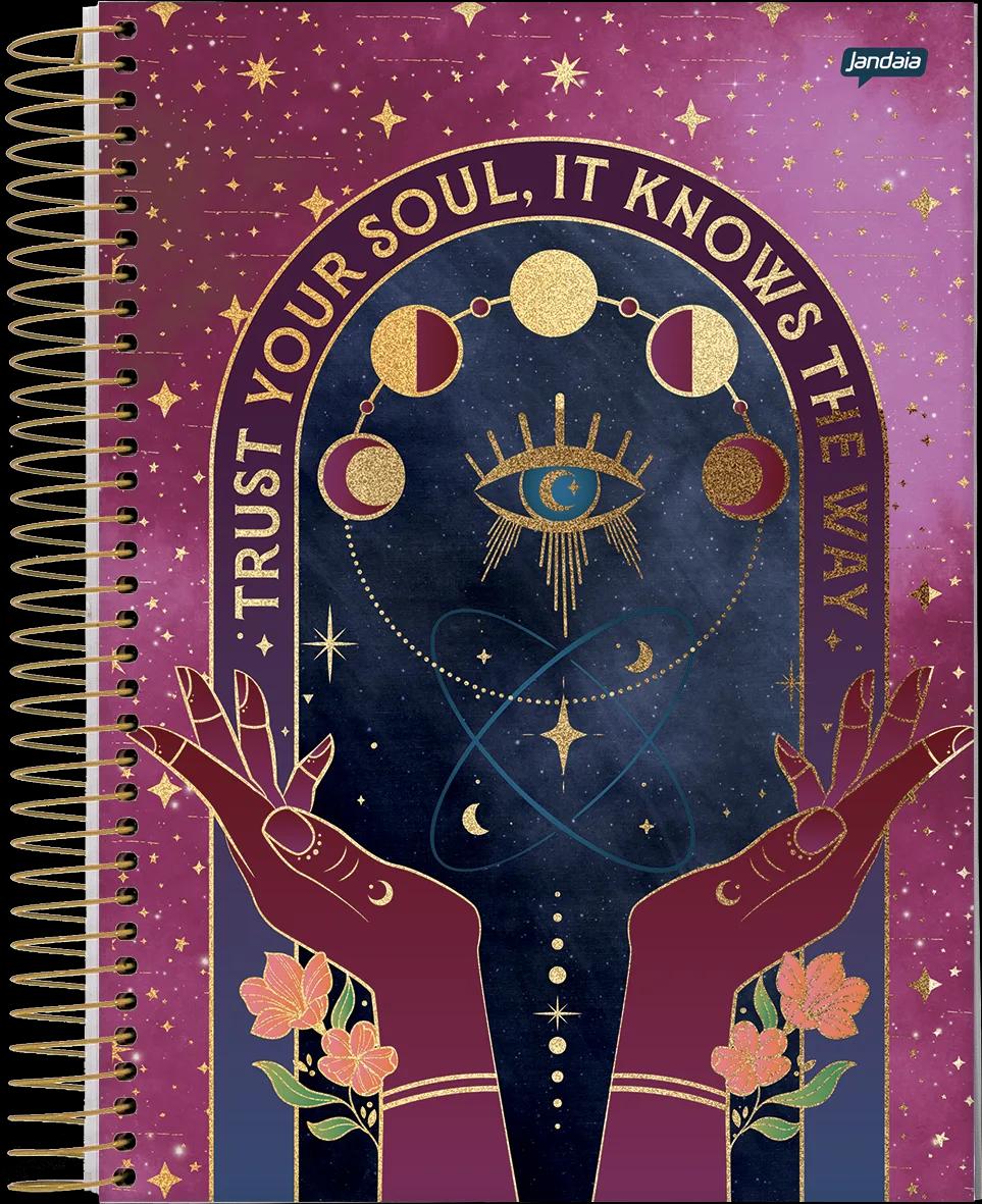 CADERNO ESPIRAL UNIVERSITÁRIO CAPA DURA 15 MATÉRIAS 240 FOLHAS - MYSTIC — miniatura 4