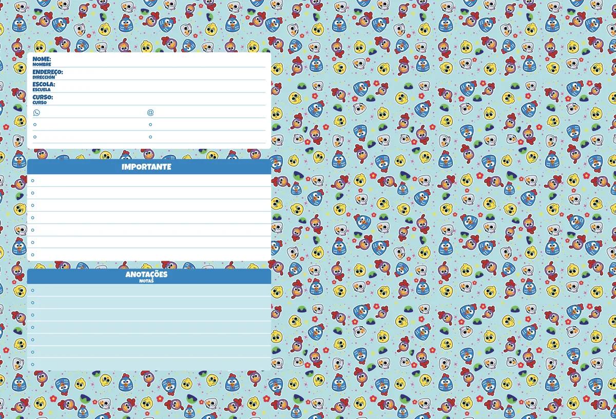 CADERNO BROCHURA CAPA DURA UNIVERSITÁRIO 80 FOLHAS - GALINHA PINTADINHA — miniatura 6