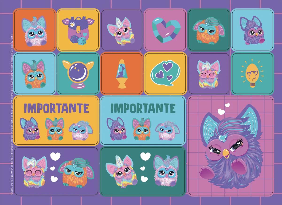 CADERNO ESPIRAL CAPA DURA 80 FOLHAS CARTOGRAFIA - FURBY — miniatura 3