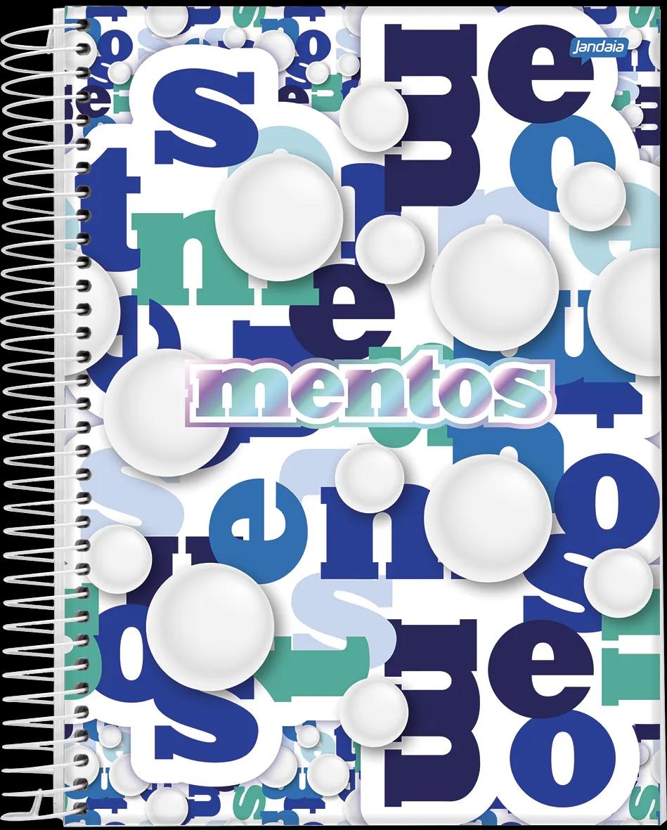 CADERNO ESPIRAL UNIVERSITÁRIO CAPA DURA 10 MATÉRIAS 160 FOLHAS - MENTOS