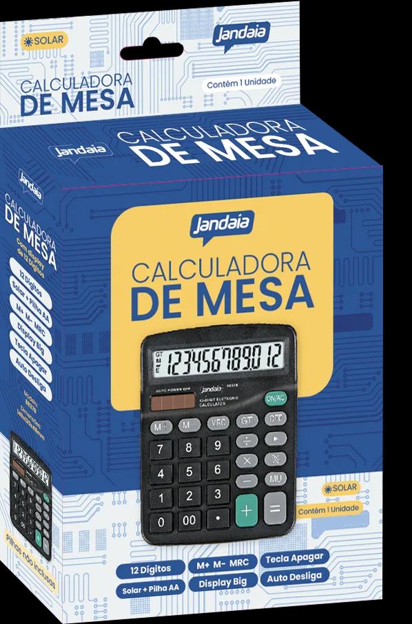 CALCULADORA DE MESA 12 DIGITOS - JANDAIA