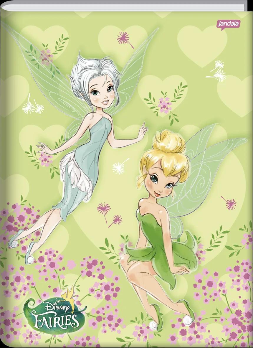 CADERNO BROCHURA CAPA DURA UNIVERSITÁRIO 80 FOLHAS - FADAS DISNEY