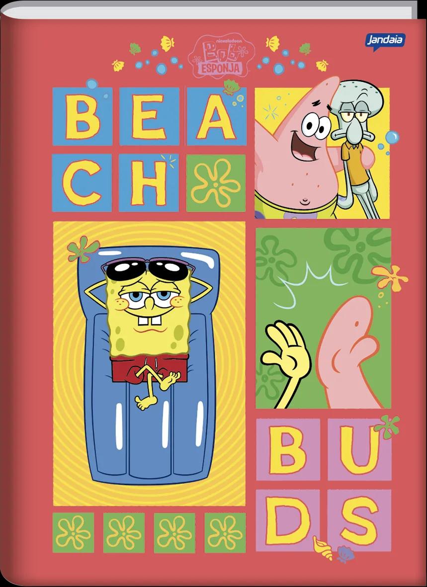 CADERNO BROCHURA CAPA DURA UNIVERSITÁRIO 80 FOLHAS - BOB ESPONJA