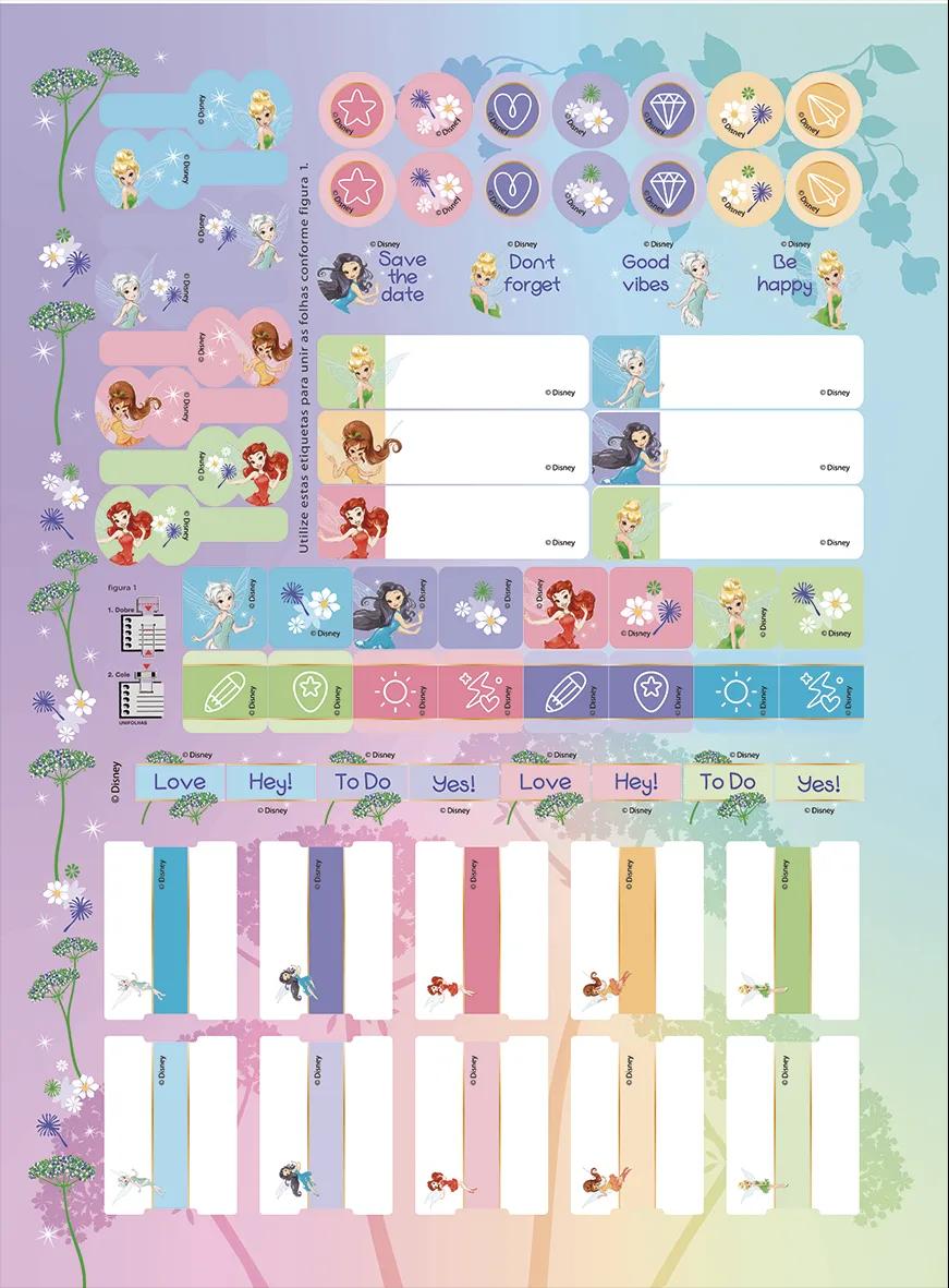 CADERNO ESPIRAL CAPA DURA 1/4 80 FOLHAS - FADAS DISNEY — miniatura 5