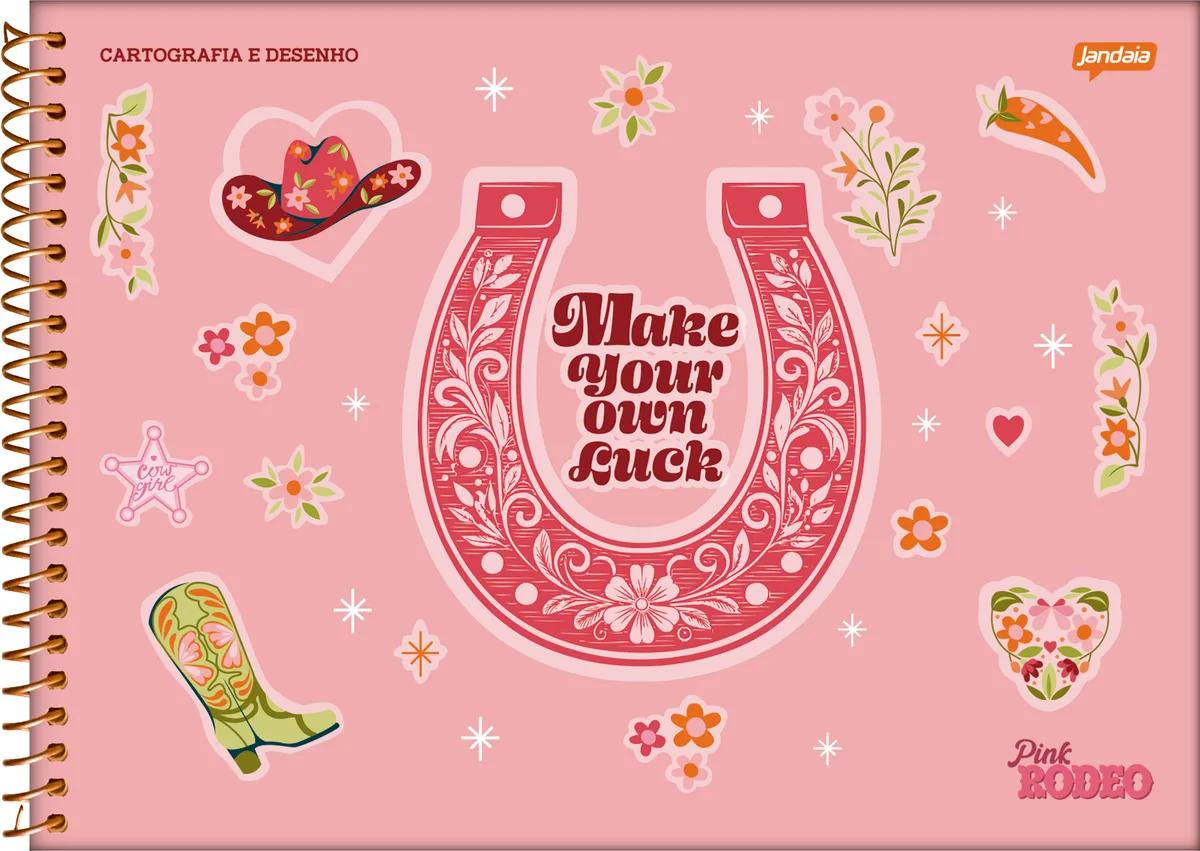 CADERNO ESPIRAL CAPA DURA 80 FOLHAS CARTOGRAFIA - PINK RODEO — miniatura 2
