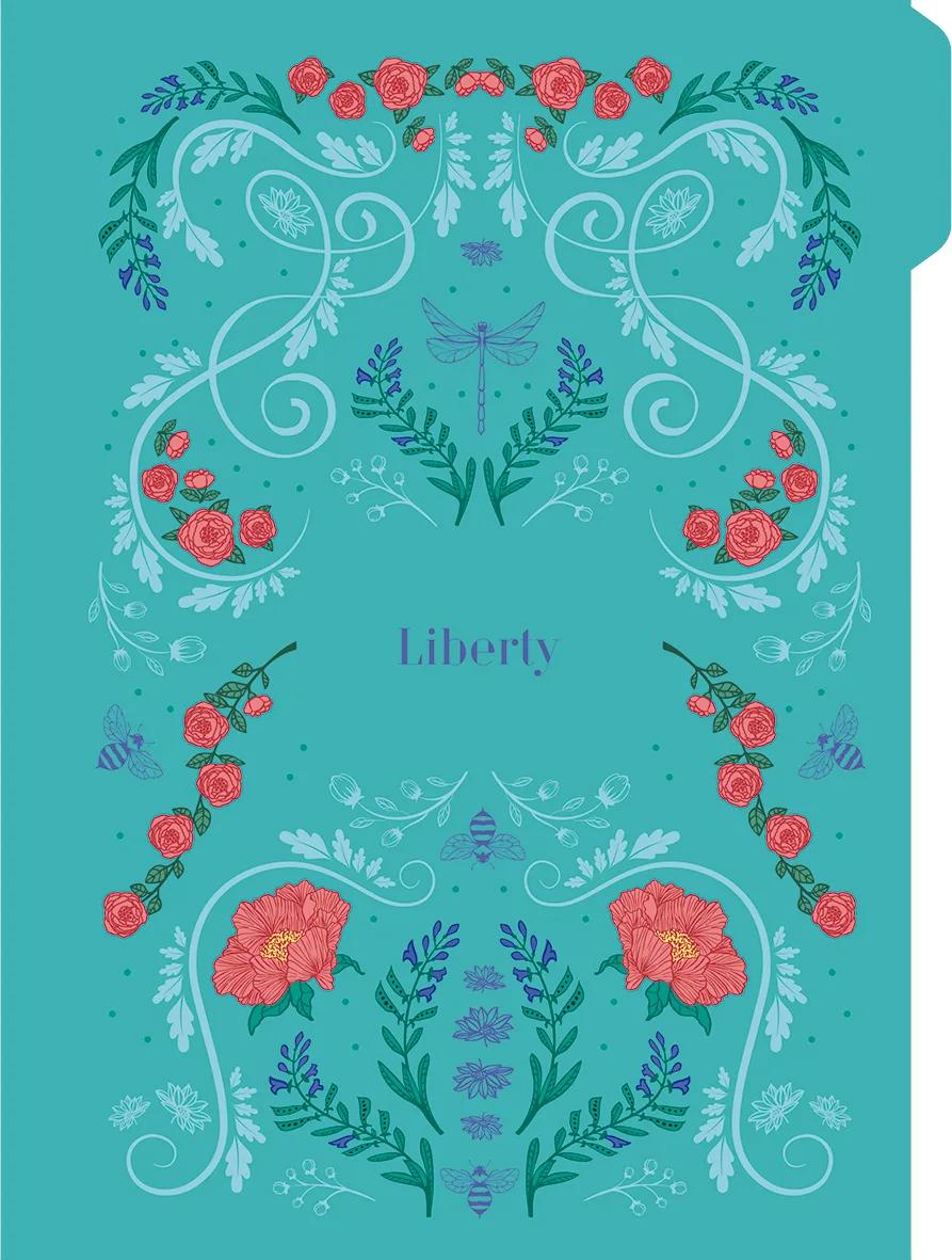 CADERNO ARGOLADO COLLEGE CAPA DURA 80 FOLHAS - LIBERTY — miniatura 2