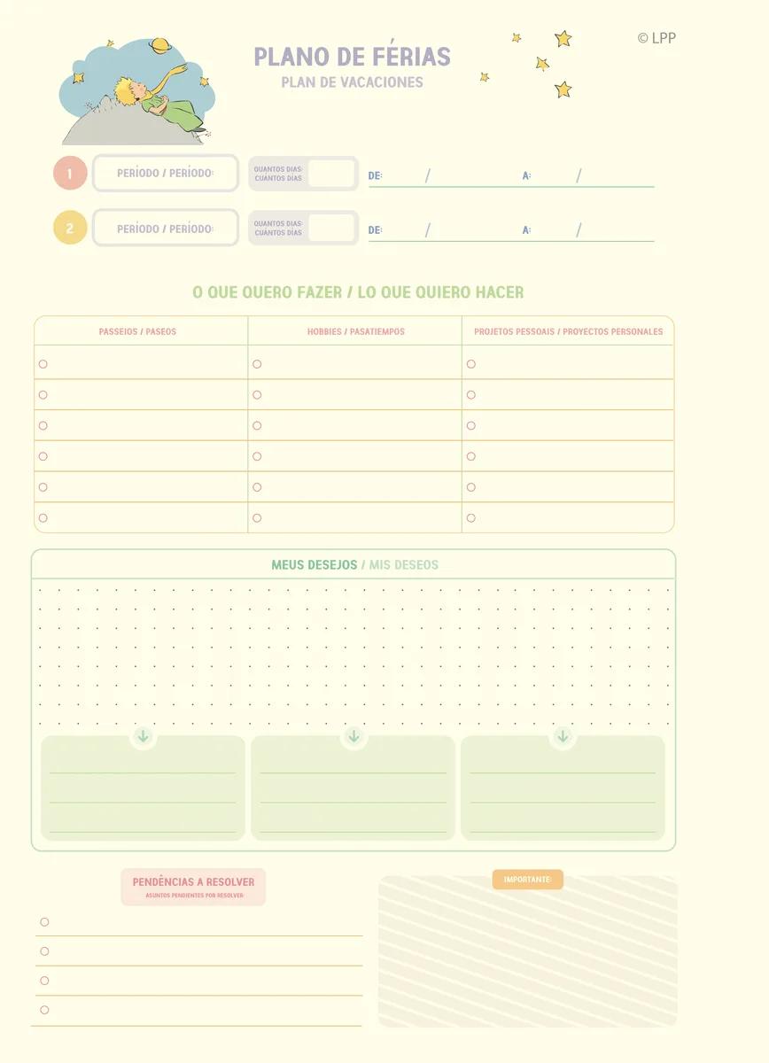 AGENDA PLANEJAMENTO ESPIRAL 175X242MM - O PEQUENO PRINCIPE — miniatura 8