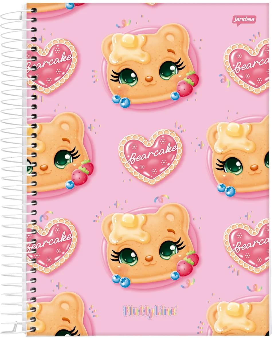 CADERNO ESPIRAL UNIVERSITÁRIO CAPA DURA 15 MATÉRIAS 240 FOLHAS - FLUFFY — miniatura 4