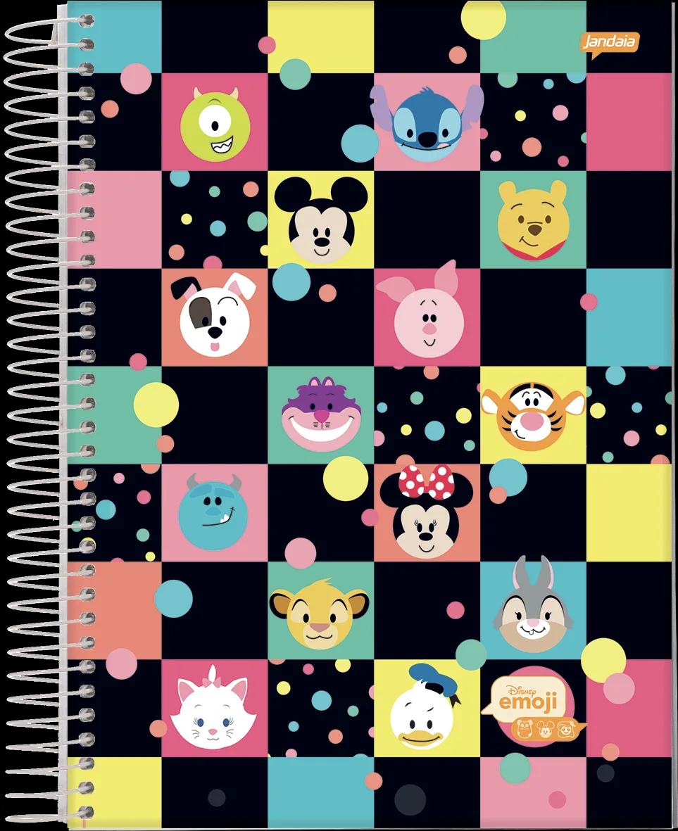 CADERNO ESPIRAL UNIVERSITÁRIO CAPA DURA 01 MATÉRIA 80 FOLHAS - DISNEY EMOJI — miniatura 2