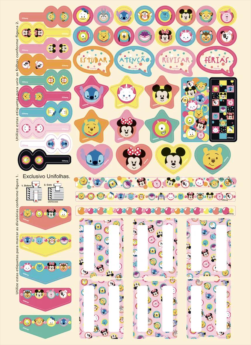 CADERNO ESPIRAL UNIVERSITÁRIO CAPA DURA 15 MATÉRIAS 240 FOLHAS - DISNEY EMOJI — miniatura 6