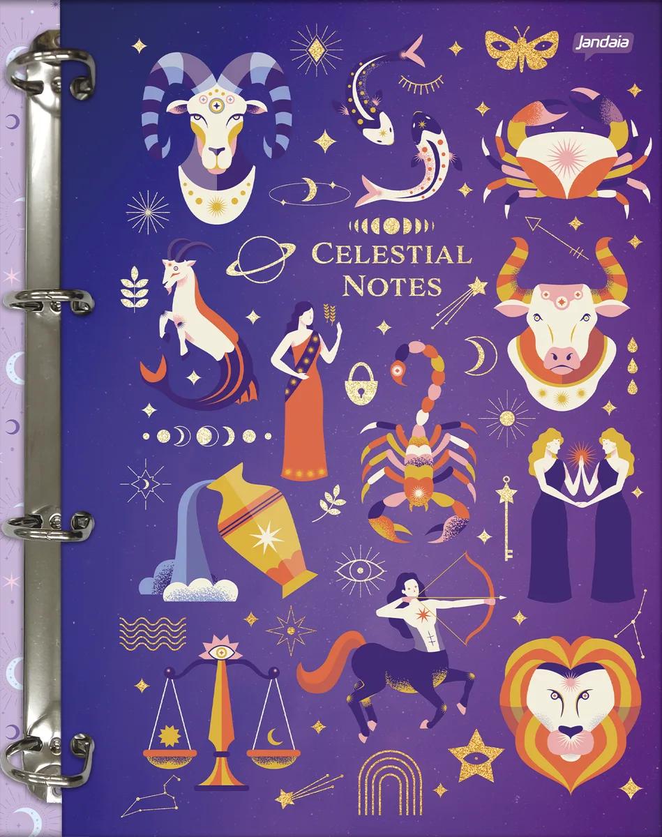 CADERNO ARGOLADO COLLEGE 80 FOLHAS - MYSTIC
