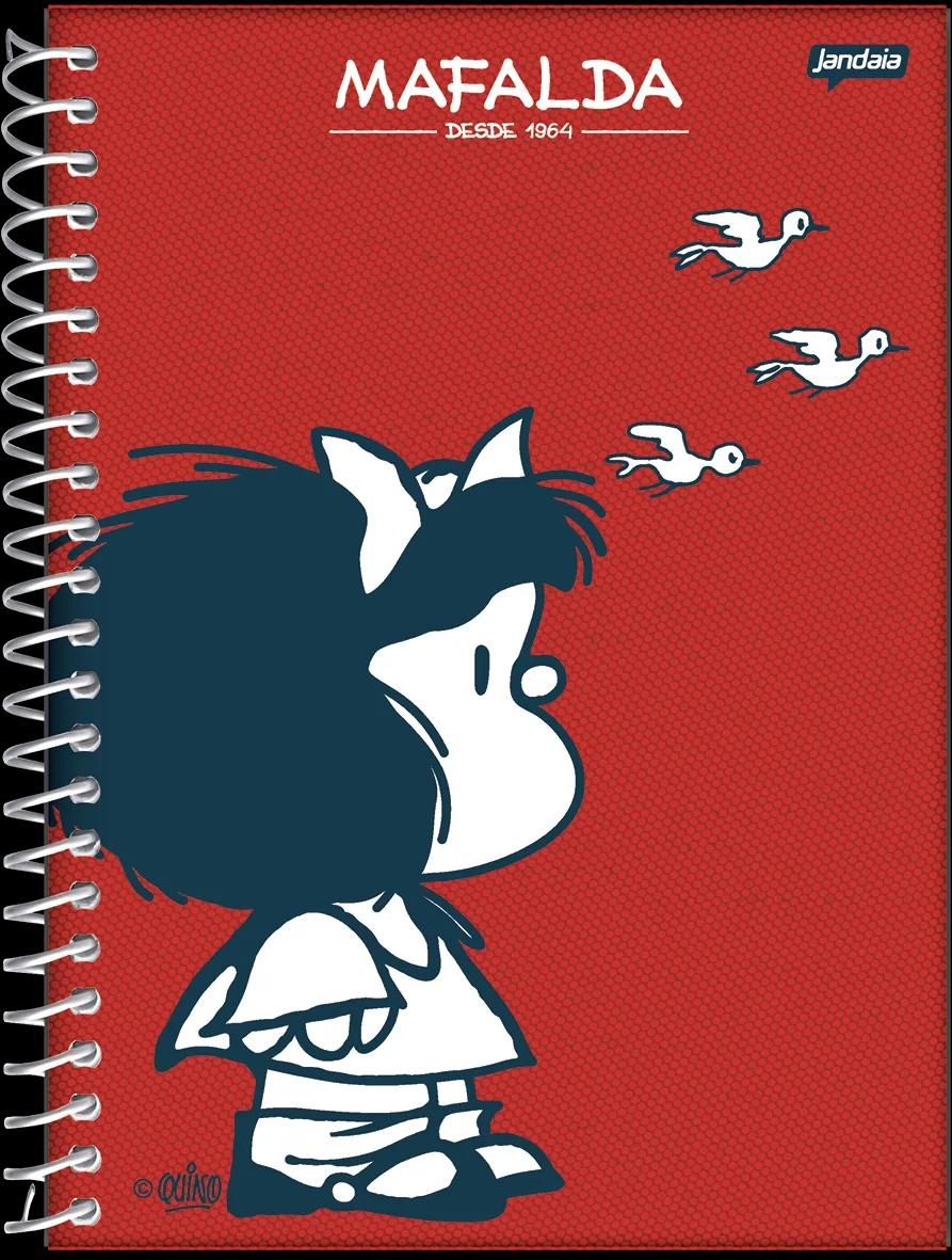 CADERNO ESPIRAL CAPA DURA 01 MATÉRIA COLLEGE - MAFALDA