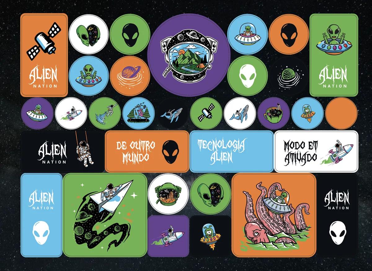 CADERNO ESPIRAL CAPA DURA 80 FOLHAS CARTOGRAFIA - ALIEN NATION — miniatura 4