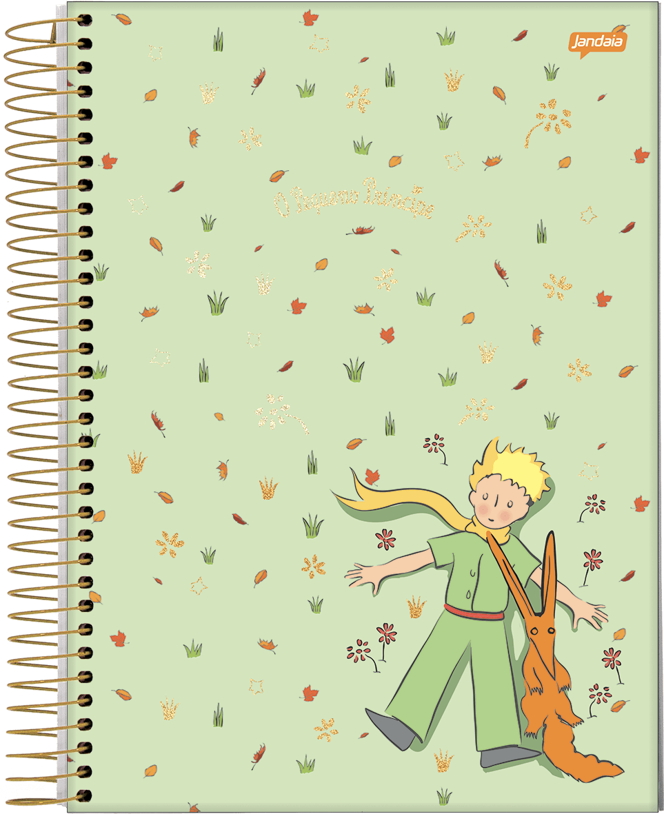 CADERNO ESPIRAL UNIVERSITÁRIO CAPA DURA 01 MATÉRIA 96 FOLHAS - O PEQUENO PRÍNCIPE — miniatura 2