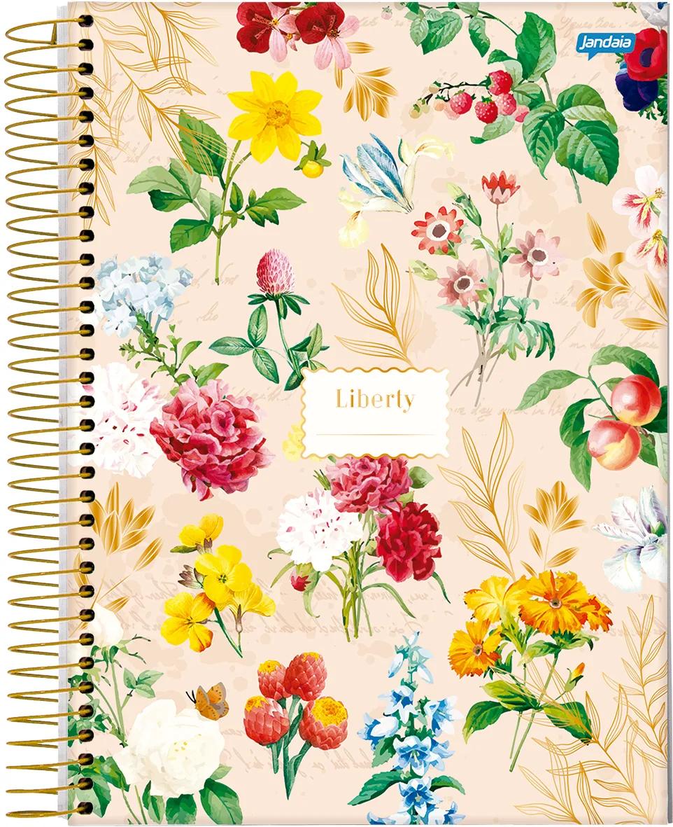 CADERNO ESPIRAL CAPA DURA 1/8 80 FOLHAS - LIBERTY — miniatura 2
