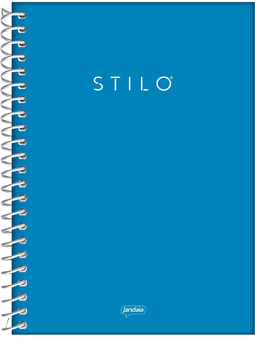 CADERNO ESPIRAL CAPA DURA 01 MATÉRIA COLLEGE AZUL CELESTE - STILO NEON