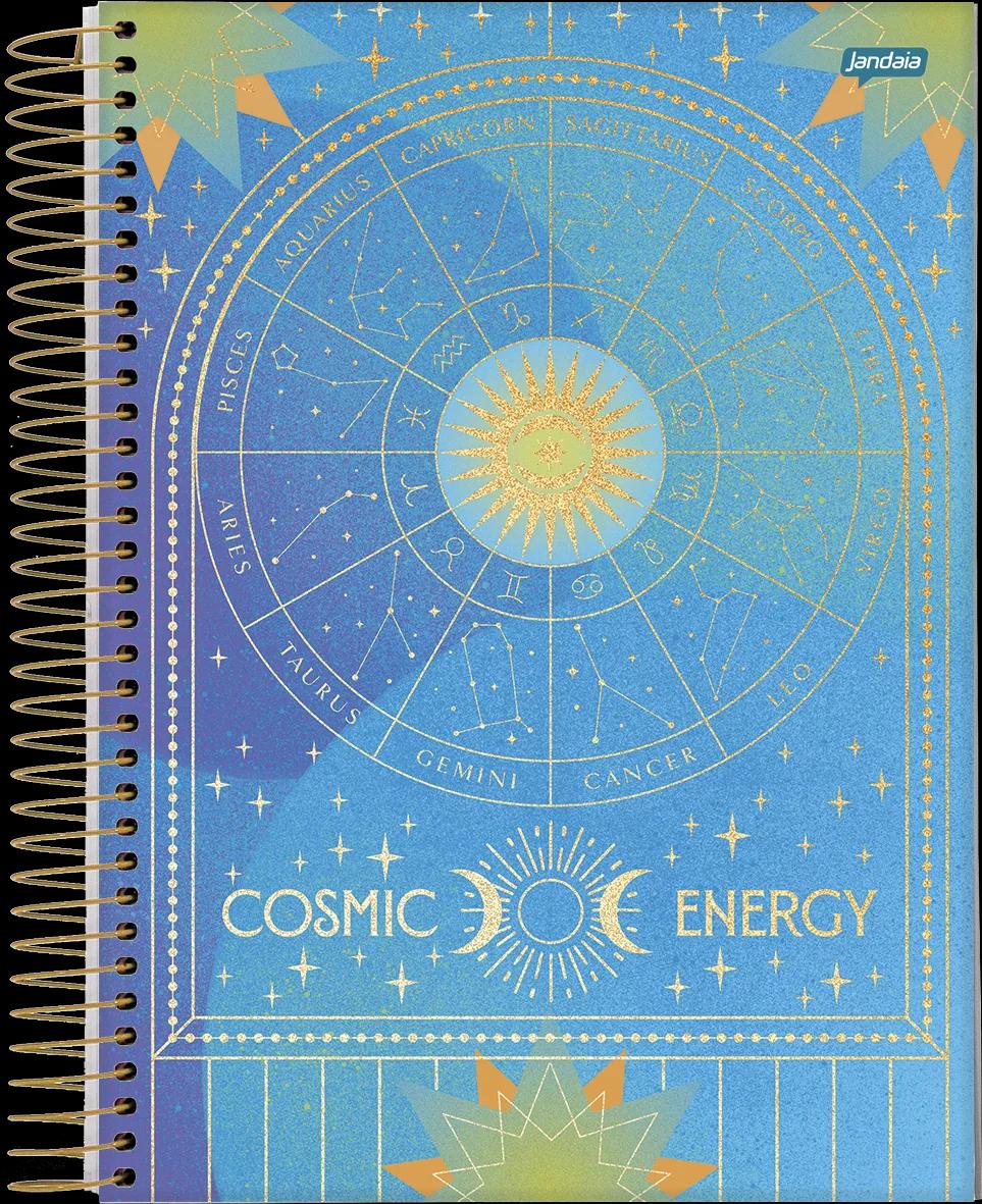 CADERNO ESPIRAL CAPA DURA 10 MATÉRIAS 160 FOLHAS COLLEGE - MYSTIC — miniatura 3