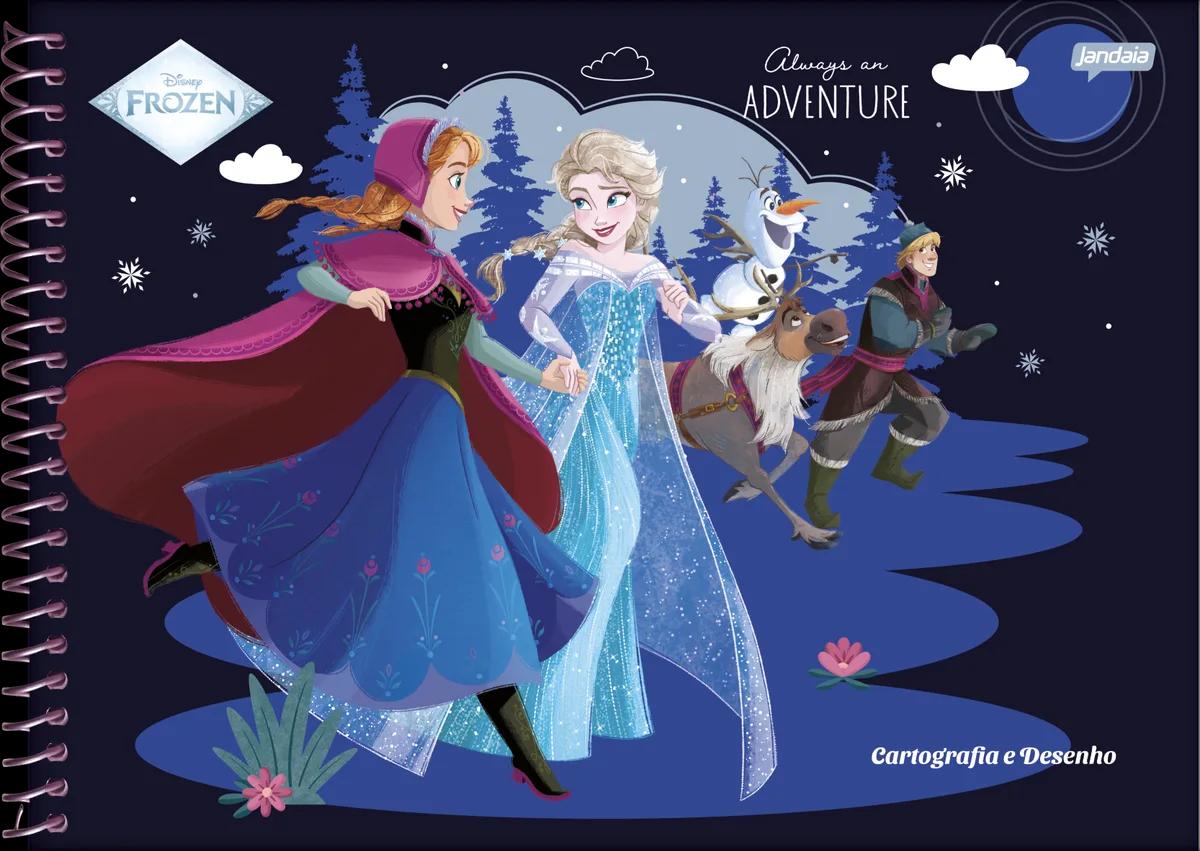 CADERNO ESPIRAL CAPA DURA 80 FOLHAS CARTOGRAFIA - FROZEN — miniatura 2