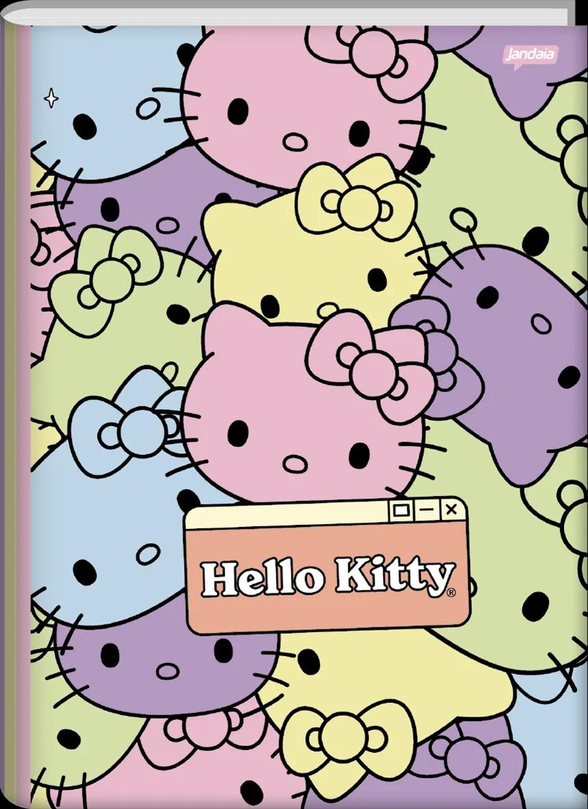 CADERNO BROCHURA CAPA DURA UNIVERSITÁRIO 80 FOLHAS - HELLO KITTY — miniatura 3
