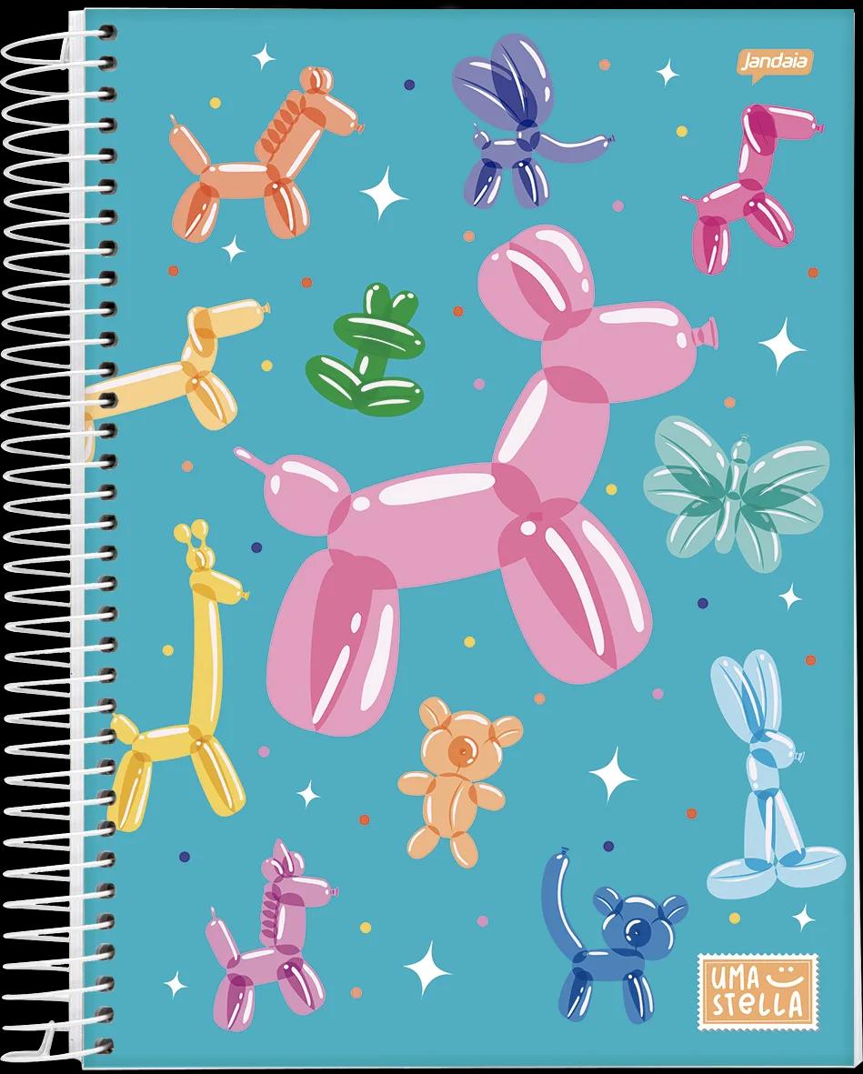 CADERNO ESPIRAL 1/8 CAPA DURA 80 FOLHAS - STELLA — miniatura 3