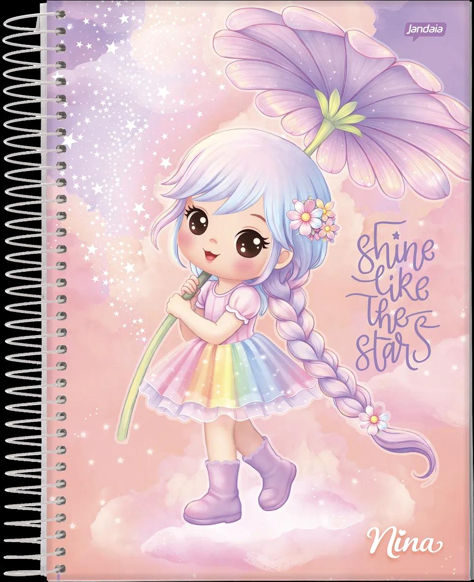 CADERNO ESPIRAL UNIVERSITÁRIO CAPA DURA 12 MATÉRIAS 192 FOLHAS - NINA