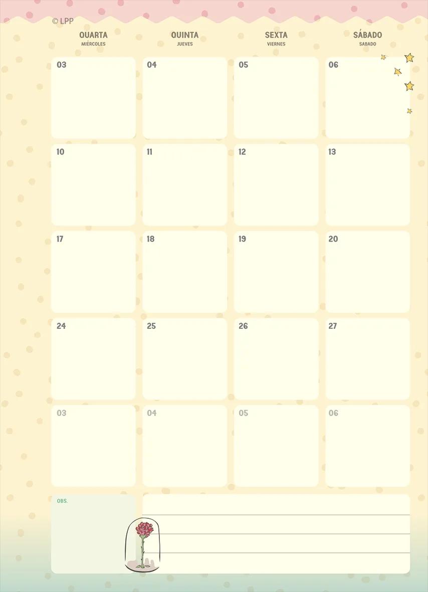 AGENDA PLANEJAMENTO LOMBADA QUADRADA 175X242MM - O PEQUENO PRINCIPE — miniatura 5