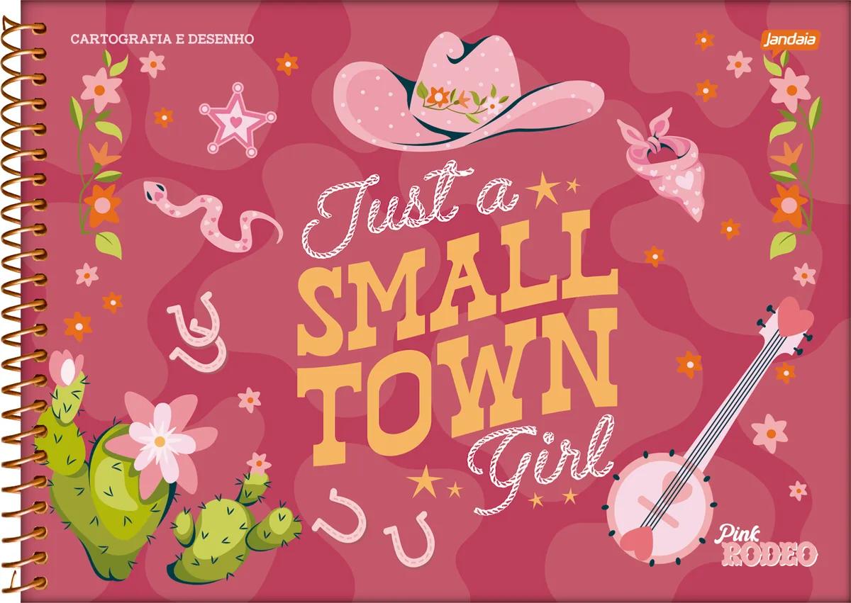CADERNO ESPIRAL CAPA DURA 80 FOLHAS CARTOGRAFIA - PINK RODEO