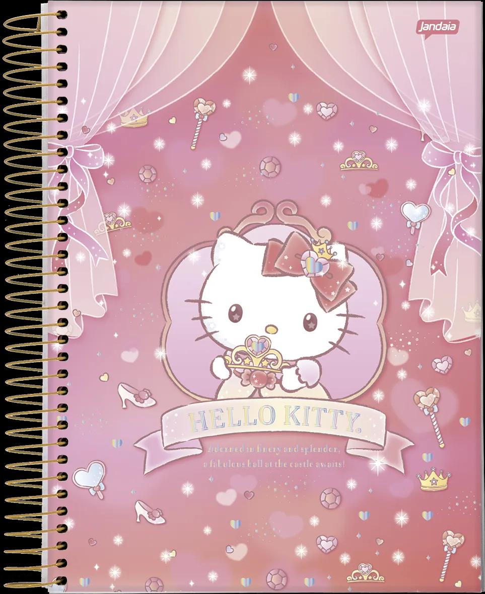 CADERNO ESPIRAL CAPA DURA 1/8 80 FOLHAS - HELLO KITTY — miniatura 2
