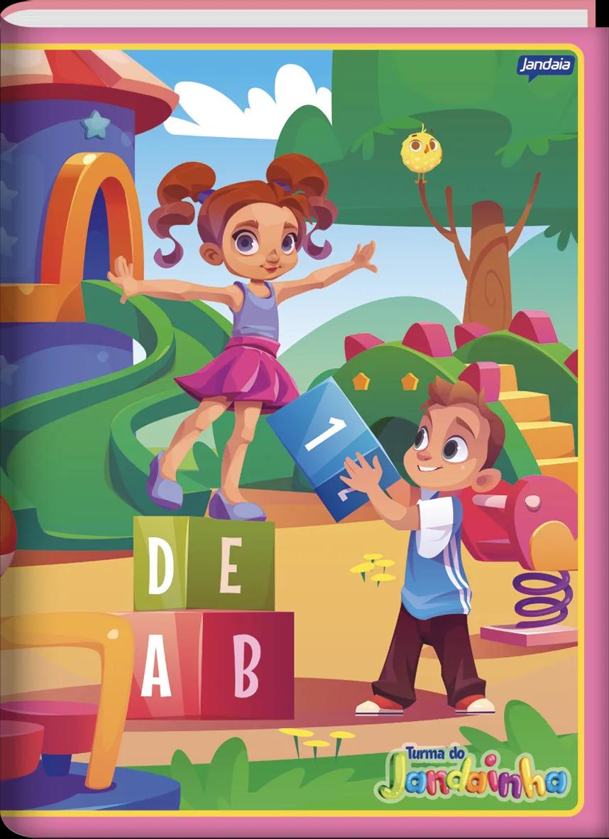 CADERNO BROCHURA UNIVERSITÁRIO CAPA DURA 80 FOLHAS FEMININO - JANDAINHA — miniatura 4