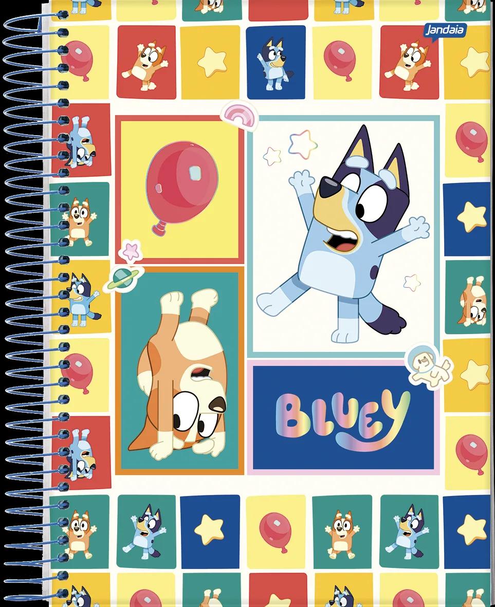 CADERNO ESPIRAL CAPA DURA 1/4 80 FOLHAS - BLUEY — miniatura 2