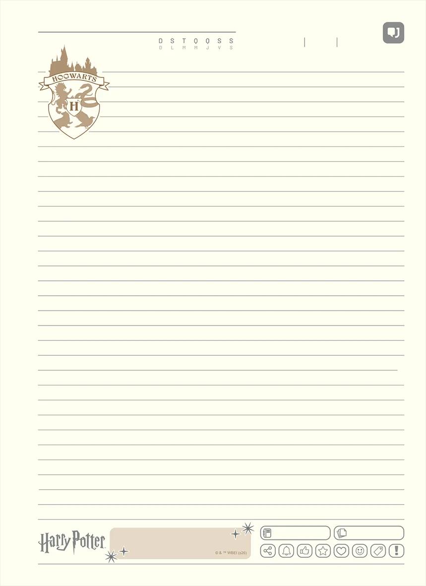 CADERNO UNIVERSITÁRIO CAPA DURA 01 MATÉRIA 80 FOLHAS NEO - HARRY POTTER — miniatura 2