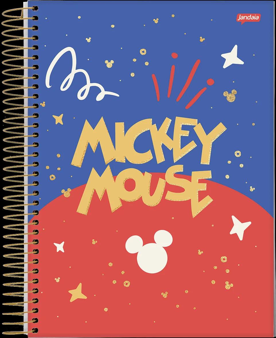 CADERNO ESPIRAL CAPA DURA 1/4 80 FOLHAS - MICKEY ARTS