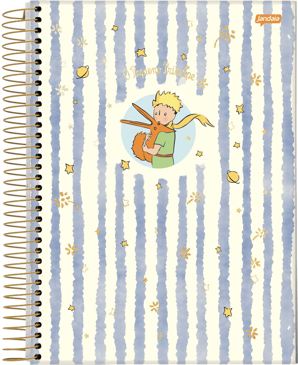 CADERNO ESPIRAL UNIVERSITÁRIO CAPA DURA 10 MATÉRIAS 200 FOLHAS - O PEQUENO PRÍNCIPE — miniatura 3