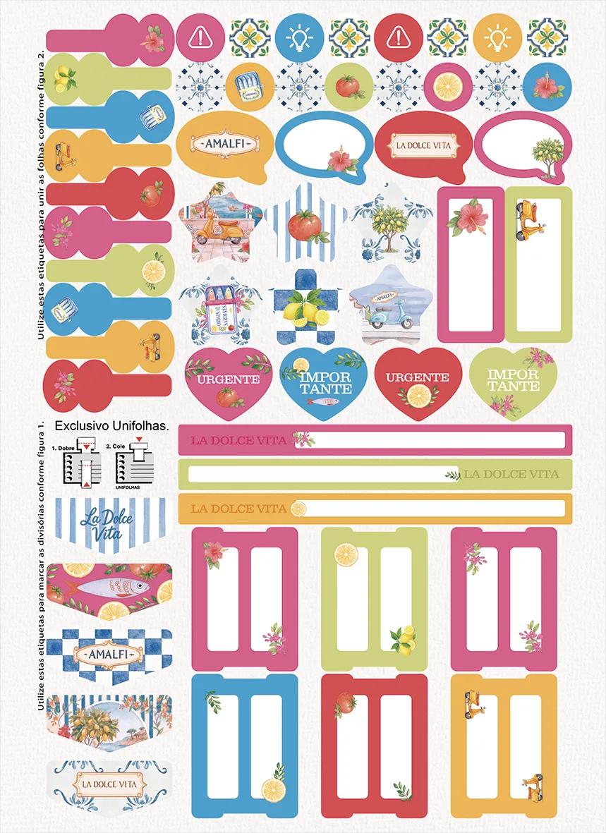 CADERNO ESPIRAL UNIV 200X275MM 10X1 160 FOLHAS - LA DOLCE VITA — miniatura 8